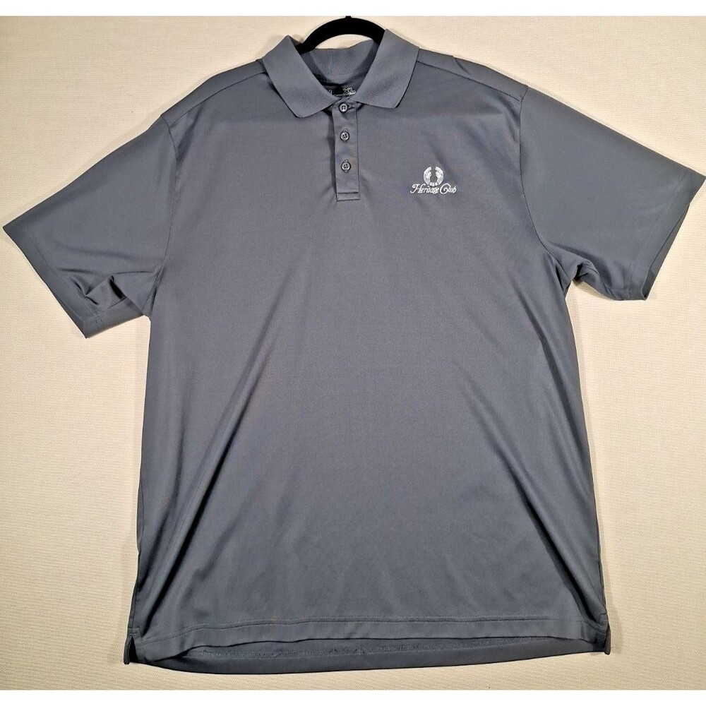 Under Armour Loose Fit Heatgear Gray Men's XL Heritage Golf Club Logo Polo Shirt